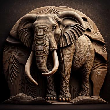 3D model Mammoth Luba famous animal (STL)